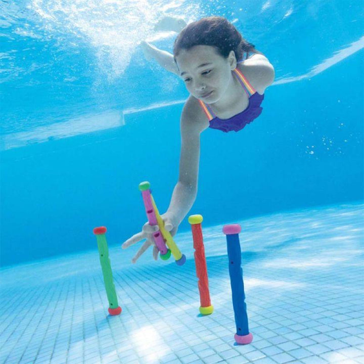 Intex Set of 5 weighted sticks for swimming pool - INT55504 - Zrafh.com - Your Destination for Baby & Mother Needs in Saudi Arabia