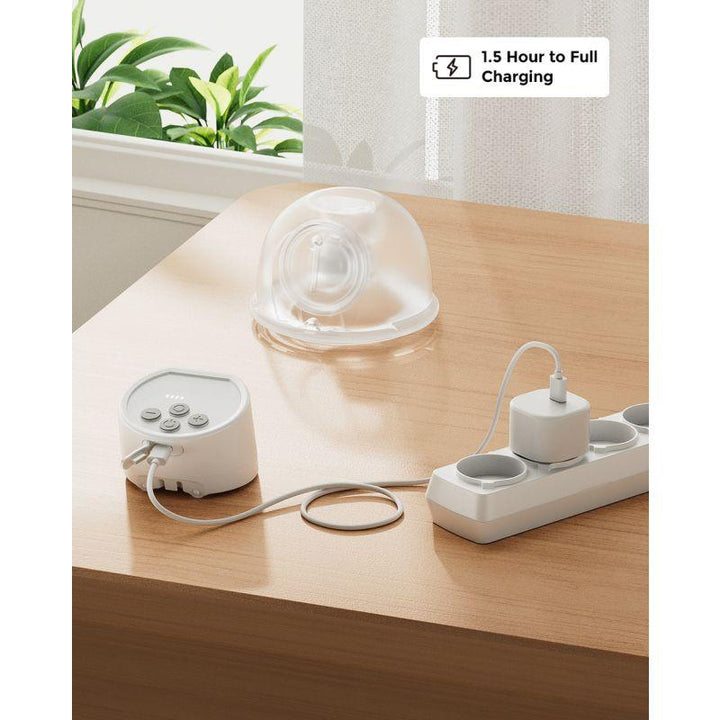 Momcozy S12 Pro Hands Free Breast Pump With Comfortable Double Sealed Flange - 1 Pack - White - Zrafh.com - Your Destination for Baby & Mother Needs in Saudi Arabia