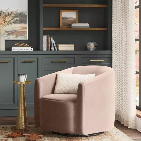 Pink Velvet Chair By Alhome - 110111730 - Zrafh.com - Your Destination for Baby & Mother Needs in Saudi Arabia