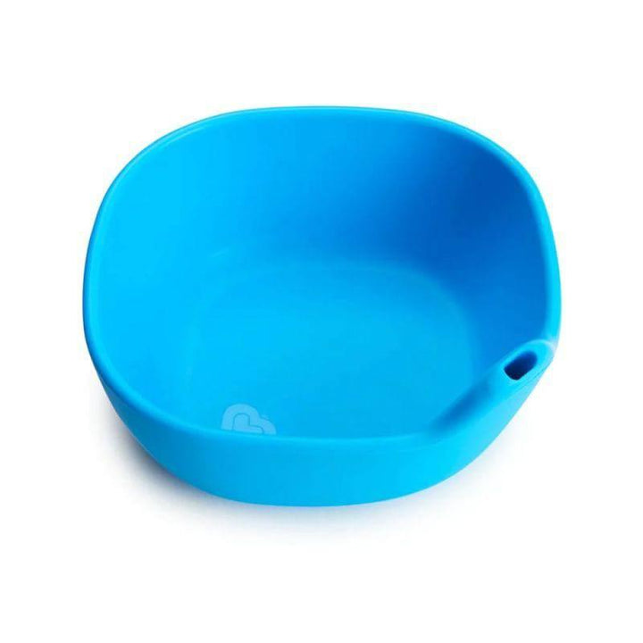 Munchkin Last Drop Silicone Toddler Bowl - Blue - ZRAFH