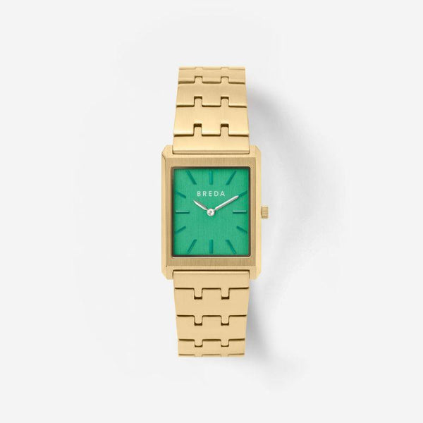 Breda Men's Watch "Virgil" - 26mm - Gold and Green - 1740A - Zrafh.com - Your Destination for Baby & Mother Needs in Saudi Arabia