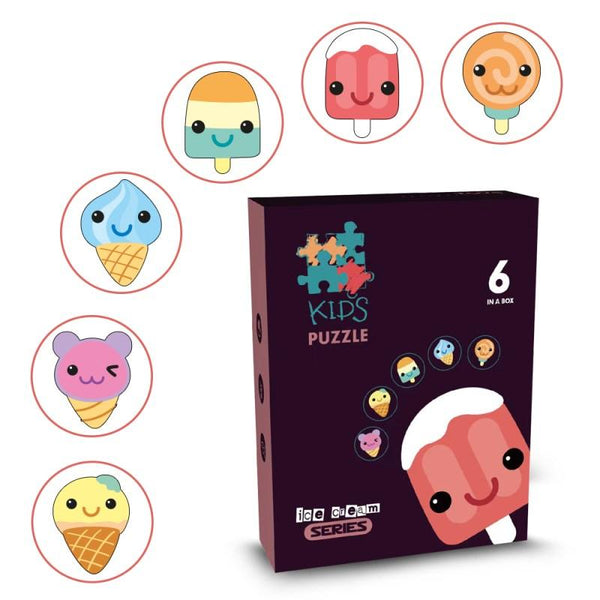 Little Story 6-in-1 Matching Puzzle Game - Ice Cream - LS_PZ_MTIC - Zrafh.com - Your Destination for Baby & Mother Needs in Saudi Arabia