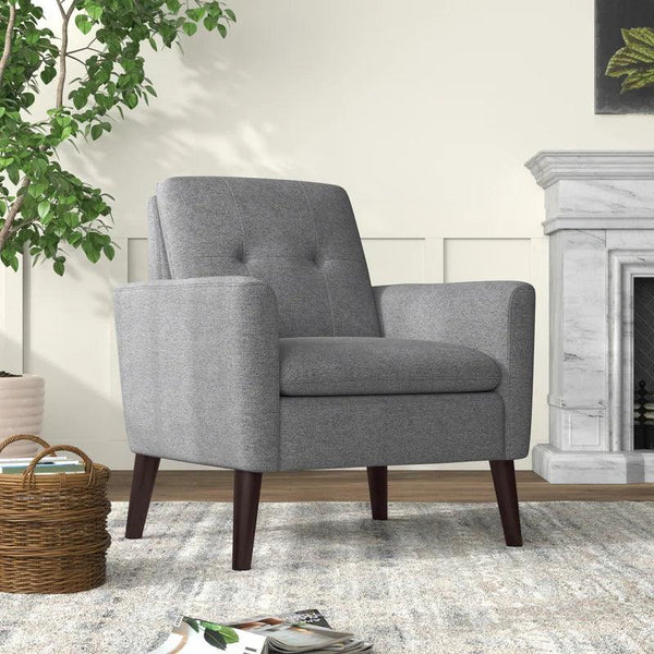 Urban Elegance: Gray Linen Chair for Modern Comfort By Alhome - Zrafh.com - Your Destination for Baby & Mother Needs in Saudi Arabia