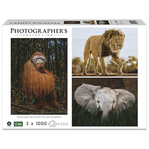 Ambassador Jigsaw Puzzle Photographers Collection Tri-Pack -1000 pcs - Zrafh.com - Your Destination for Baby & Mother Needs in Saudi Arabia