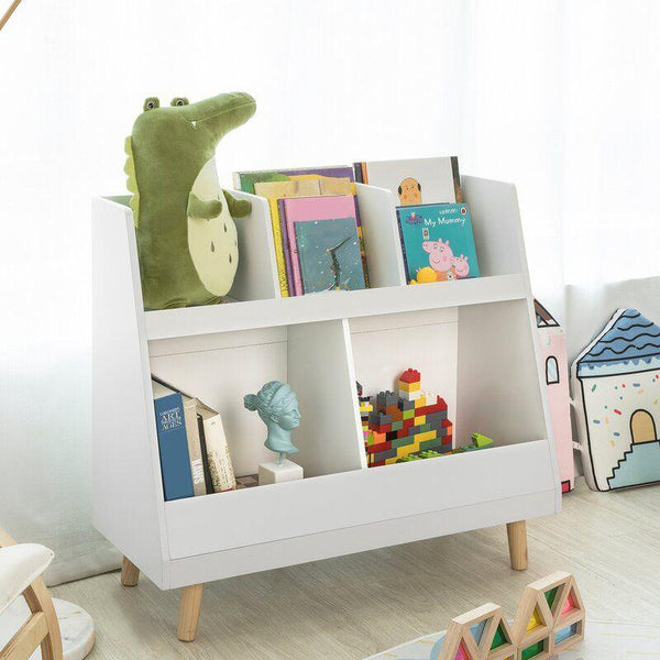 Kids Bookcase: 85x35x76 Wood, White by Alhome - Zrafh.com - Your Destination for Baby & Mother Needs in Saudi Arabia