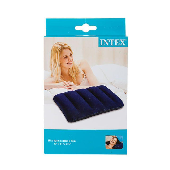 Intex Fabric Air Cushion - 43x28x9 cm - Blue - Zrafh.com - Your Destination for Baby & Mother Needs in Saudi Arabia