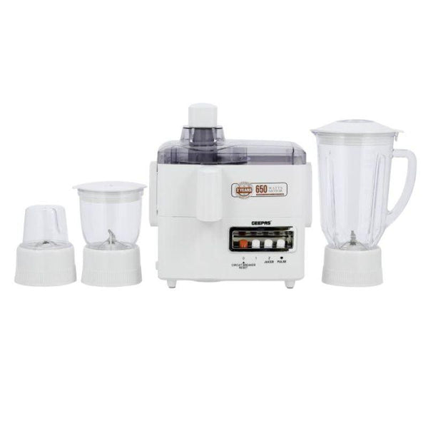 Geepas Food Processor 650W- 4-In-1 - 1.8 - Liter Capacity - GSB6147 - Zrafh.com - Your Destination for Baby & Mother Needs in Saudi Arabia