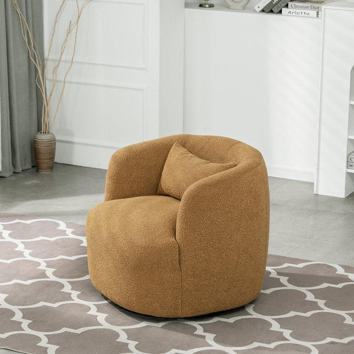 Modern Ergonomic Boucle Arm Chair - 80x85x85 cm - By Alhome - Zrafh.com - Your Destination for Baby & Mother Needs in Saudi Arabia