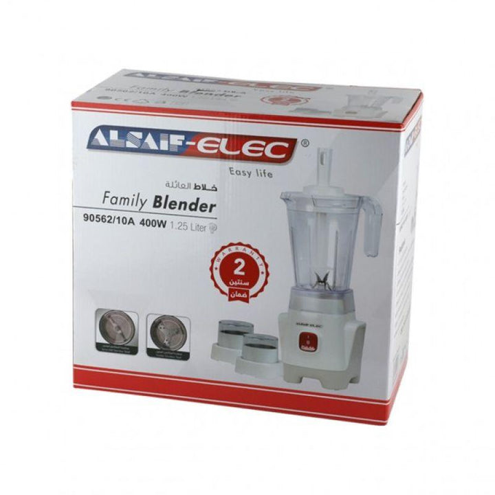 Alsaif 3 In 1 Electric Blender - 1.25 L - 400 W - ZRAFH