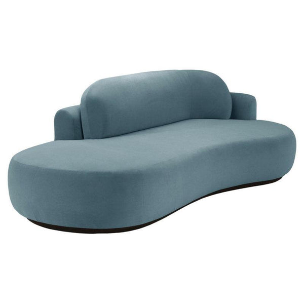 Serene Bliss: 3-Seater Bouclé Sofa in Sky Blue By Alhome - Zrafh.com - Your Destination for Baby & Mother Needs in Saudi Arabia