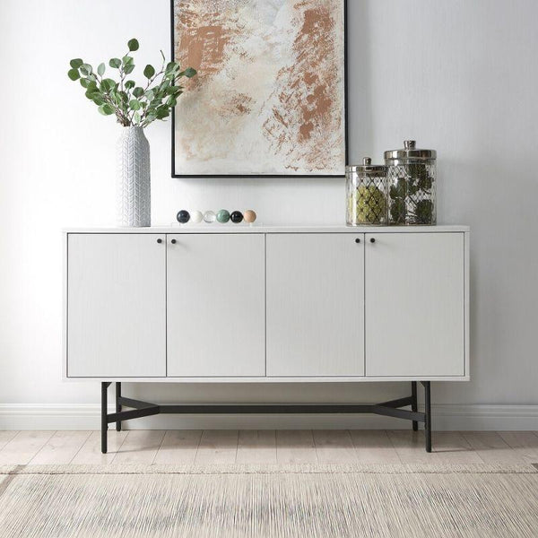 Contemporary White MDF Buffet by Alhome - Zrafh.com - Your Destination for Baby & Mother Needs in Saudi Arabia