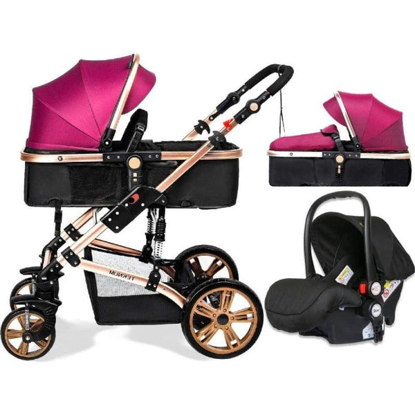 Teknum 3 in 1 Pram stroller - Infant Car Seat - Zrafh.com - Your Destination for Baby & Mother Needs in Saudi Arabia