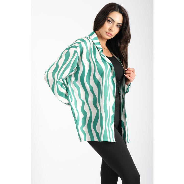 Londonella Shirt Oversized fit - Green - 100137 - Zrafh.com - Your Destination for Baby & Mother Needs in Saudi Arabia