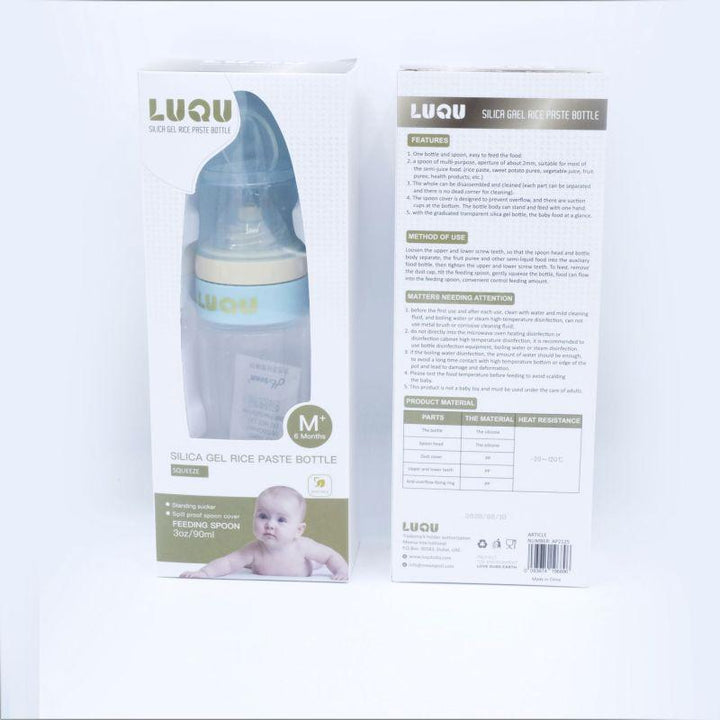 Luqu Food Feeder Silicone With Spoon - ZRAFH