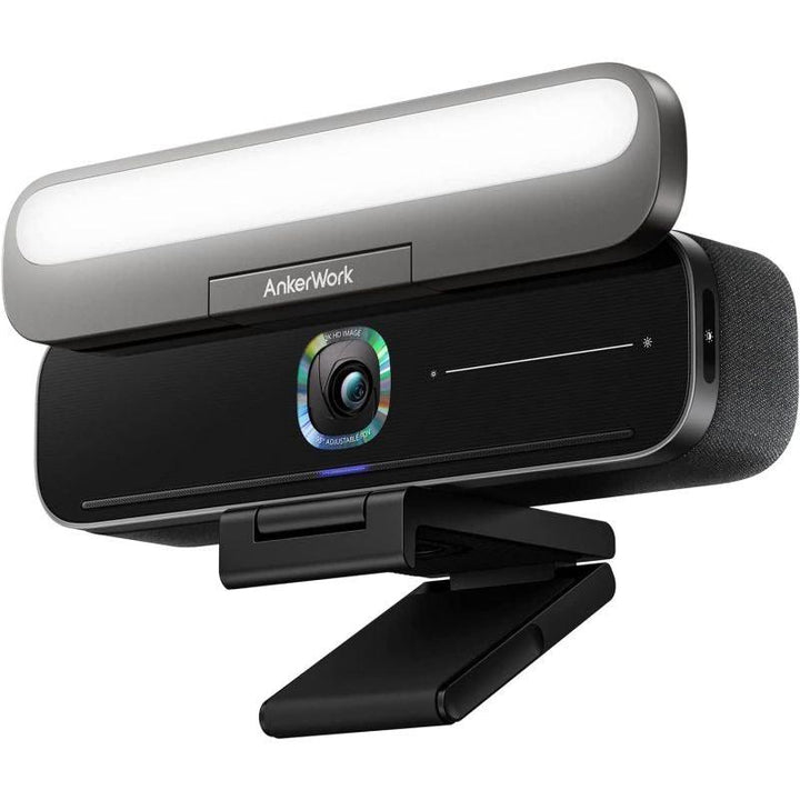 Anker 4 in 1 video tape - 2K camera - speaker - microphone - light - black - Zrafh.com - Your Destination for Baby & Mother Needs in Saudi Arabia