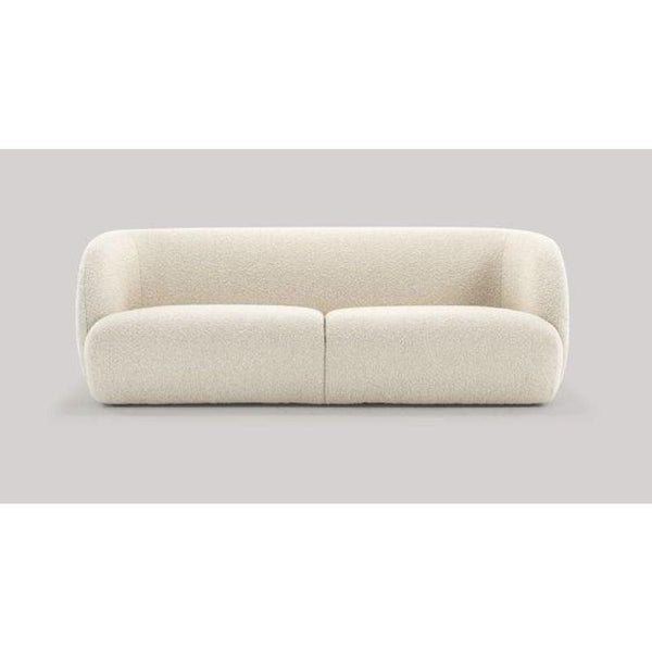 Spacious Beige Boucle 3-Seater Sofa Swedish Wood By Alhome - 110110884 - Zrafh.com - Your Destination for Baby & Mother Needs in Saudi Arabia