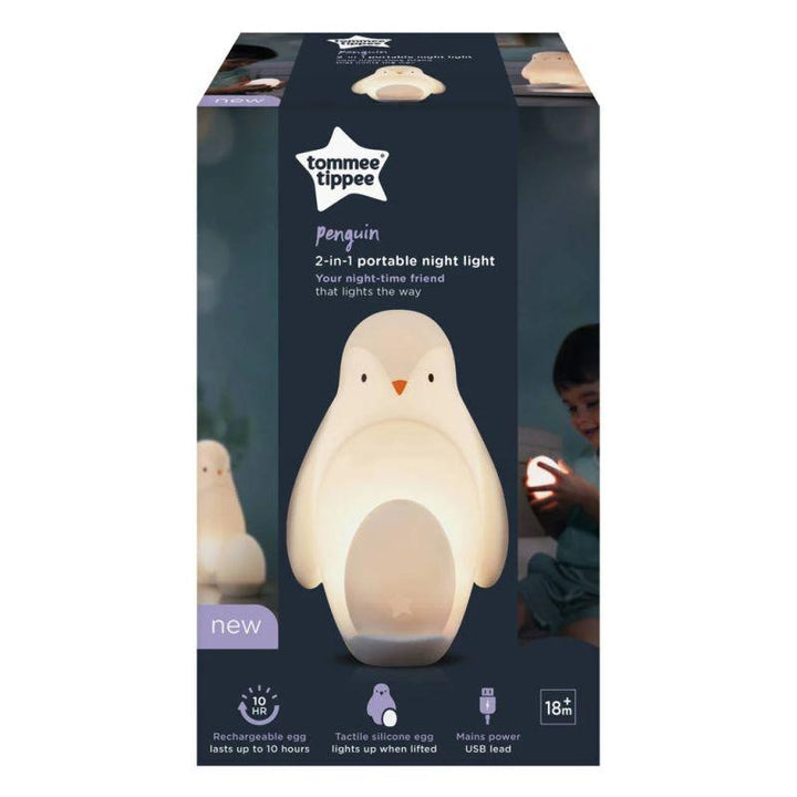 Tommee Tippee 2 In 1 Portable Penguin Nursery Night Light With Portable Egg Light - Zrafh.com - Your Destination for Baby & Mother Needs in Saudi Arabia