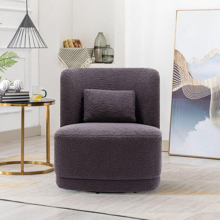 Modern Bouclé Chair - 62x62x80 cm - By Alhome - Zrafh.com - Your Destination for Baby & Mother Needs in Saudi Arabia