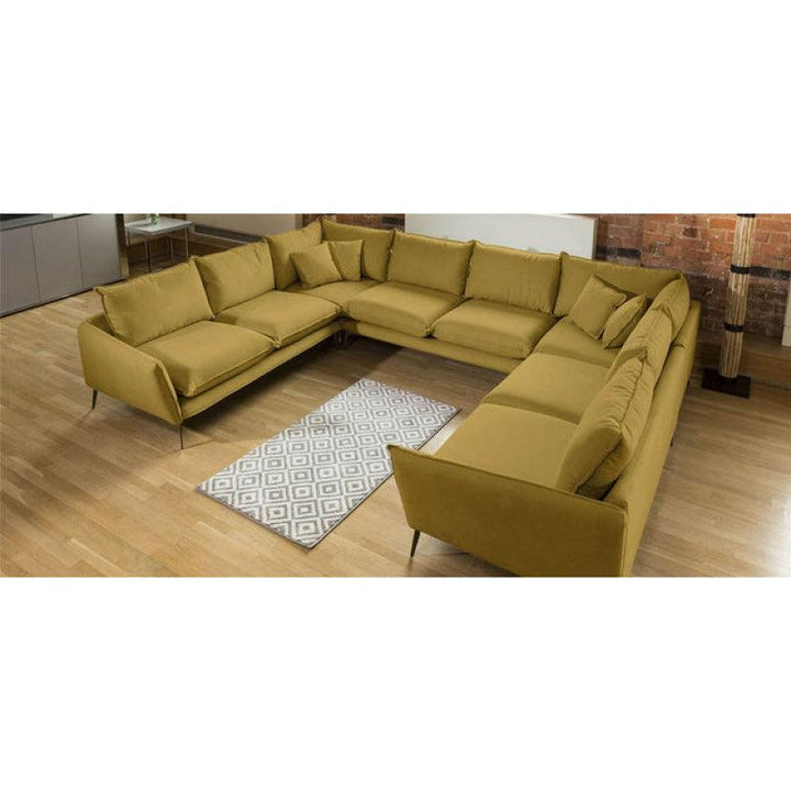 Modern Velvet U-Shape Sofa - 320x220x85x85 cm - By Alhome - Zrafh.com - Your Destination for Baby & Mother Needs in Saudi Arabia