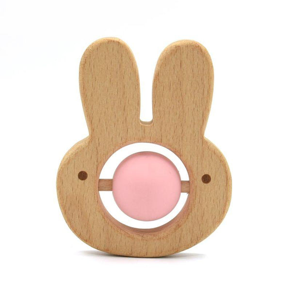 Luqu Silicone Wood Teether- Center Ball - ZRAFH