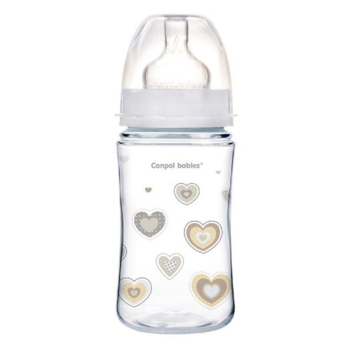 Canpol babies Wide Neck Anticolic EasyStart Bottle For Newborns - 240 ml - ZRAFH