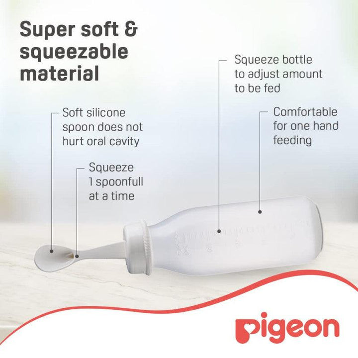 Pigeon Weaning Bottle With Spoon - 240 ml - 6+ M - Zrafh.com - Your Destination for Baby & Mother Needs in Saudi Arabia