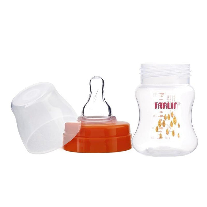 Farlin Plastic Wide Neck Feeding Bottle 150 ml - Orange - ZRAFH