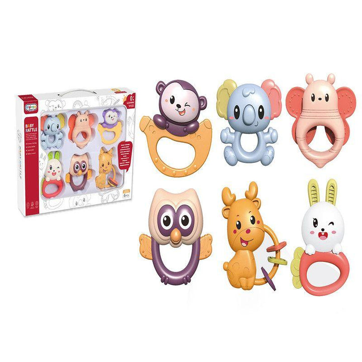 Babylove Baby Rattle Play Set - 6 Pieces - 33-2347648 - ZRAFH