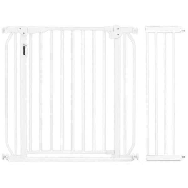 Baby Safe - Metal Safety Gate w/t 30cm Extension - White - Zrafh.com - Your Destination for Baby & Mother Needs in Saudi Arabia