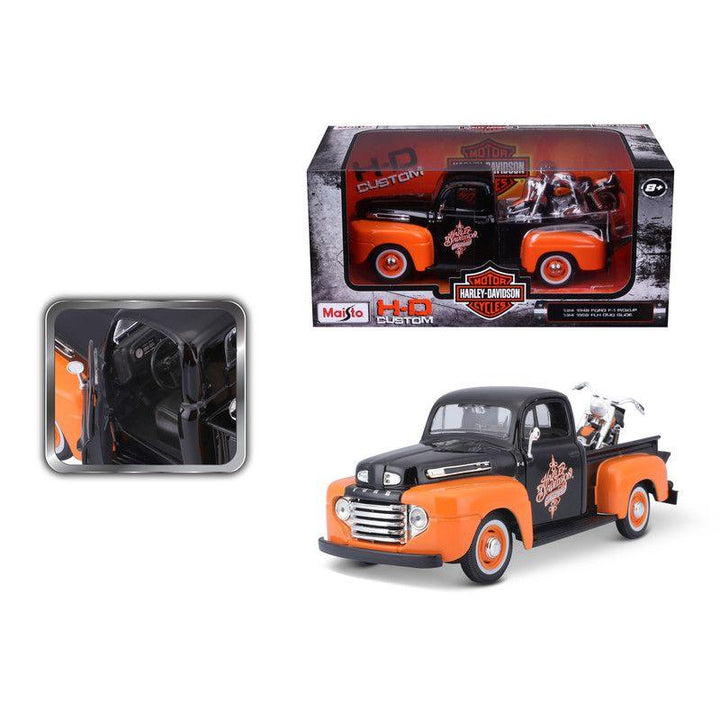 Maisto 1:12 Harley Davidson Trikes 2021 With Ford F1 Pick-Up Cvo Tri Glide - Zrafh.com - Your Destination for Baby & Mother Needs in Saudi Arabia