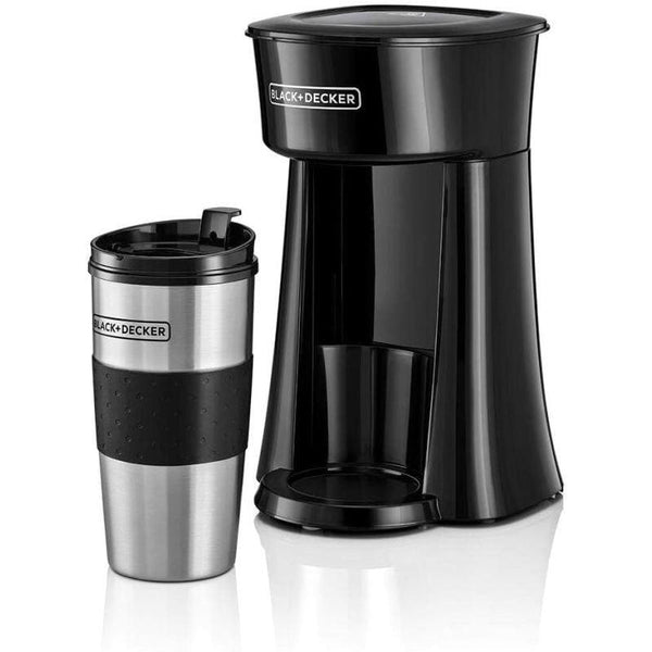 Black And Decker Coffee Maker With Travel Mug - 650 W - 360 ml - Black - Zrafh.com - Your Destination for Baby & Mother Needs in Saudi Arabia