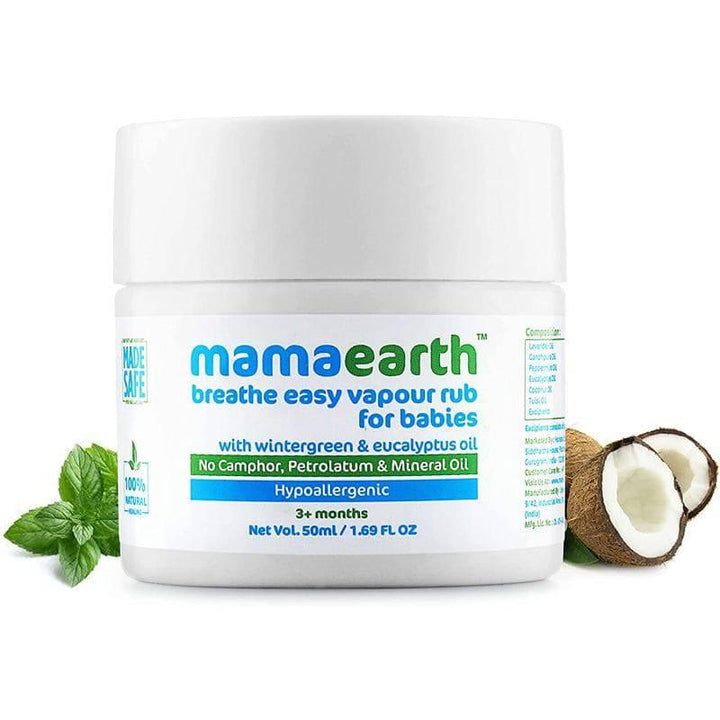 Mama earth Ointment Breathe Easy Vapour Rub - 50ml - ZRAFH