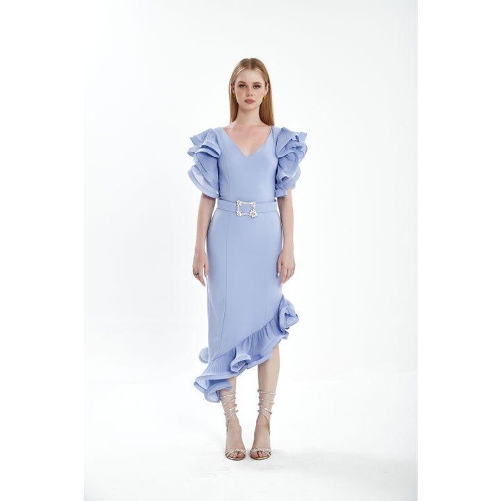 Londonella Women's Midi Summer Dress With Fashionable Sleeves - Lon100316 - Zrafh.com - Your Destination for Baby & Mother Needs in Saudi Arabia