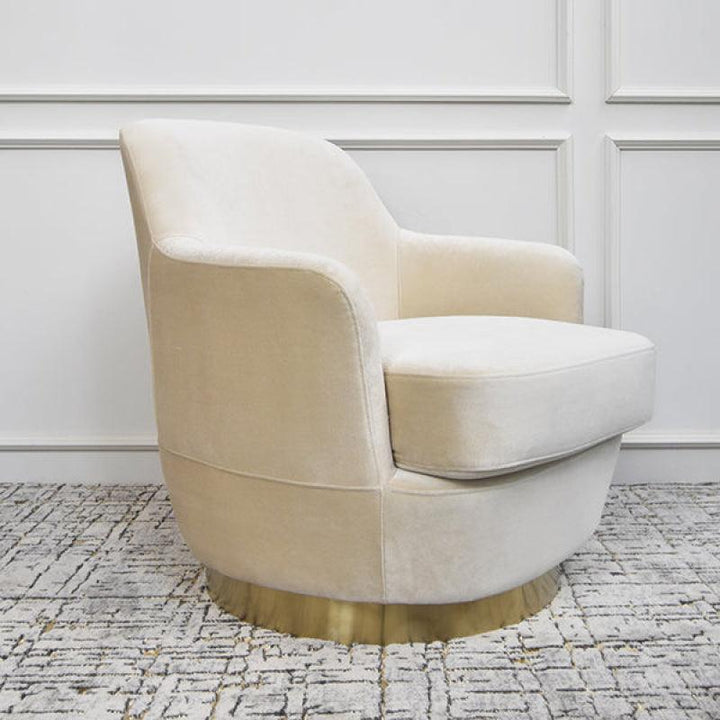 Cozy Accent Chair in Elegant Beige By Alhome - Zrafh.com - Your Destination for Baby & Mother Needs in Saudi Arabia