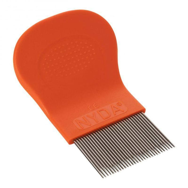 NYda Lice Metal Comb - Orange - ZRAFH