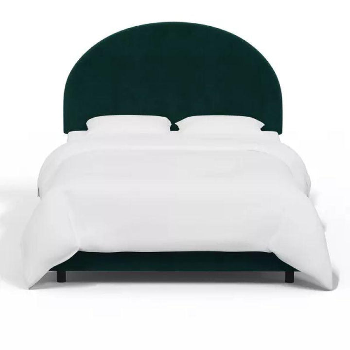 Supreme Comfort: Swedish Wood King Bed - Prestige Green Tranquility (160x200x140) by Alhome - Zrafh.com - Your Destination for Baby & Mother Needs in Saudi Arabia