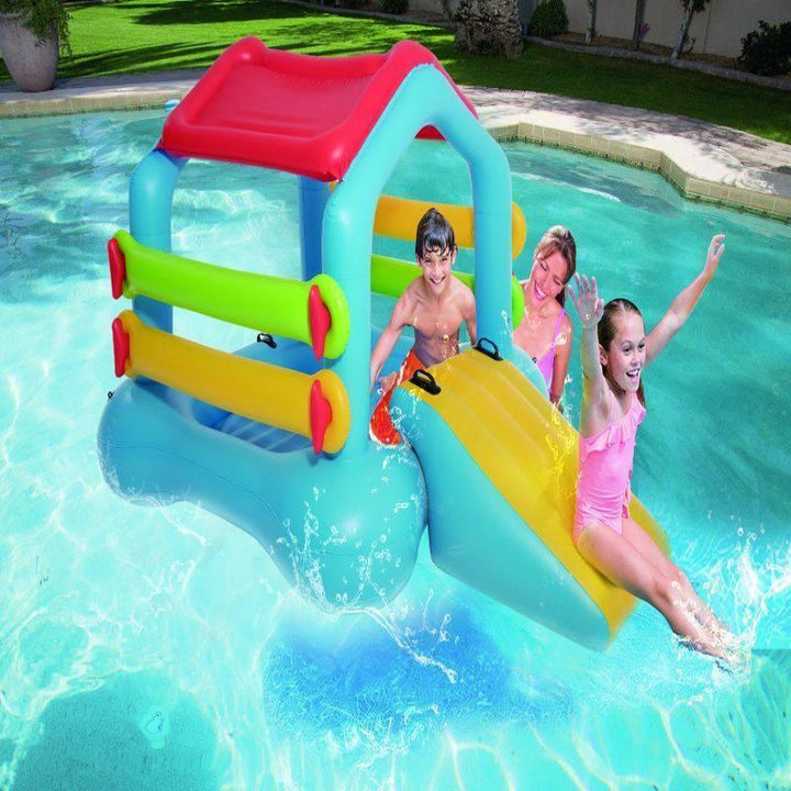 inflatable Island With Slide For Kids Mutlicolor - 48x36x42 - 26-43425 - ZRAFH