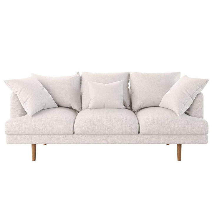 Linen 3-Seater Sofa in Timeless Beige By Alhome - 110111524 - Zrafh.com - Your Destination for Baby & Mother Needs in Saudi Arabia