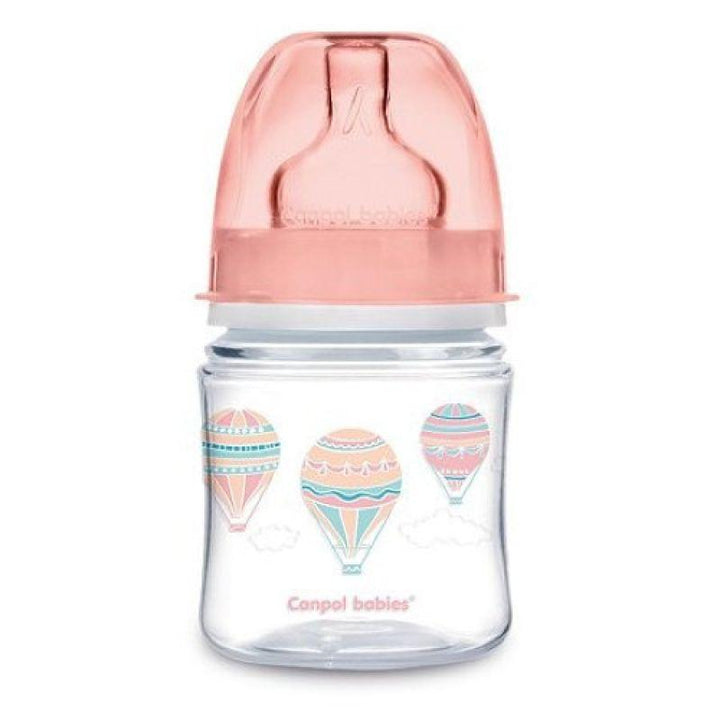 Canpol Wide Glass Feeding Bottle for Babies to Learn to Drink - Balloon - 120 ml - ZRAFH