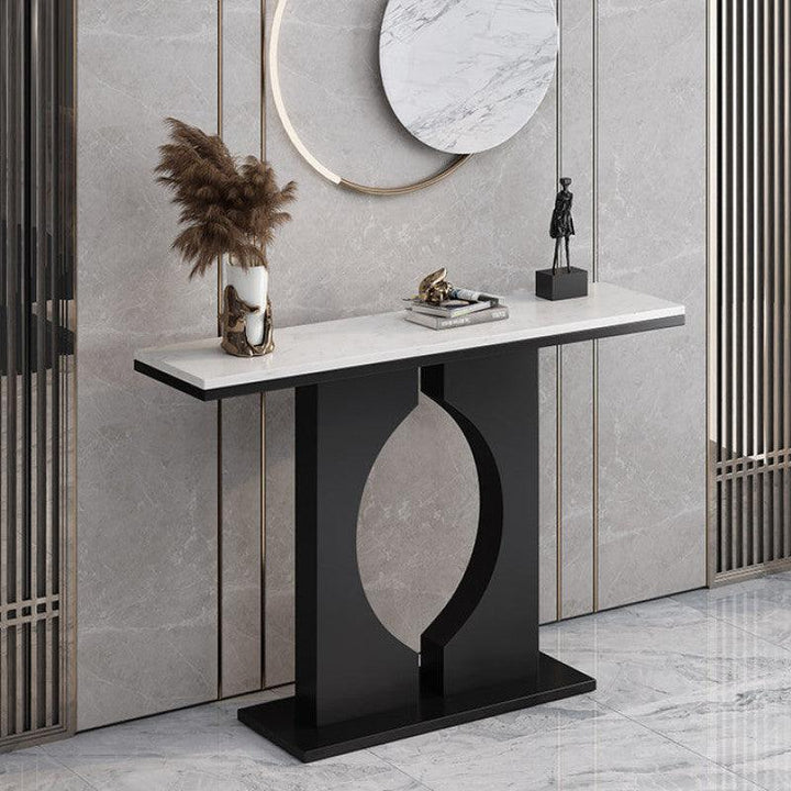 Luxe Wood and Marble Console Table By Alhome - Zrafh.com - Your Destination for Baby & Mother Needs in Saudi Arabia