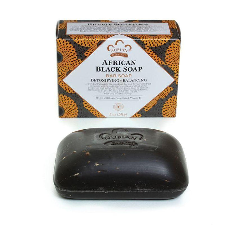 Nubian Heritage African Black Bar Soap - Oats & Aloe Vera - Zrafh.com - Your Destination for Baby & Mother Needs in Saudi Arabia