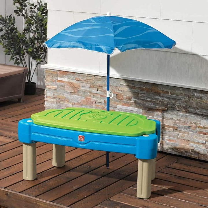 Step2 Sand and Water Activity Sensory Table with Umbrella - Zrafh.com - Your Destination for Baby & Mother Needs in Saudi Arabia