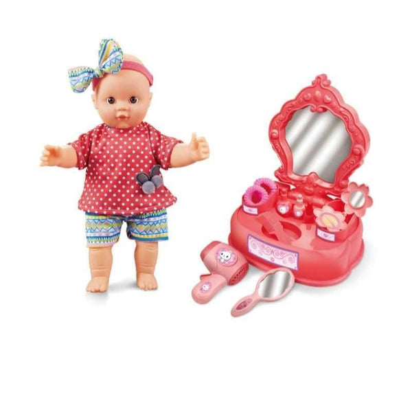 Baby Doll with Vanity for Girls - 36x22x46 cm - 32-1998043 - ZRAFH