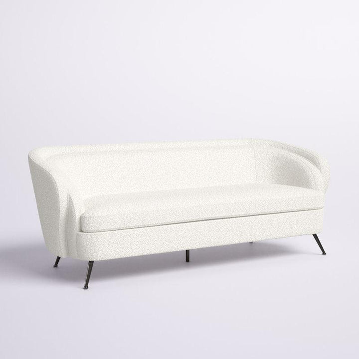 Pure Elegance: 3-Seater Bouclé Sofa in White By Alhome - Zrafh.com - Your Destination for Baby & Mother Needs in Saudi Arabia