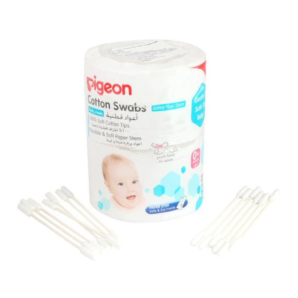 Pigeon Cotton Thin Swabs - 200 pieces - Zrafh.com - Your Destination for Baby & Mother Needs in Saudi Arabia