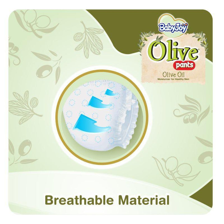 Babyjoy Olive Pants Mega Box - Size 5 - Junior - 12-18 kg - 120 Diapers - Zrafh.com - Your Destination for Baby & Mother Needs in Saudi Arabia