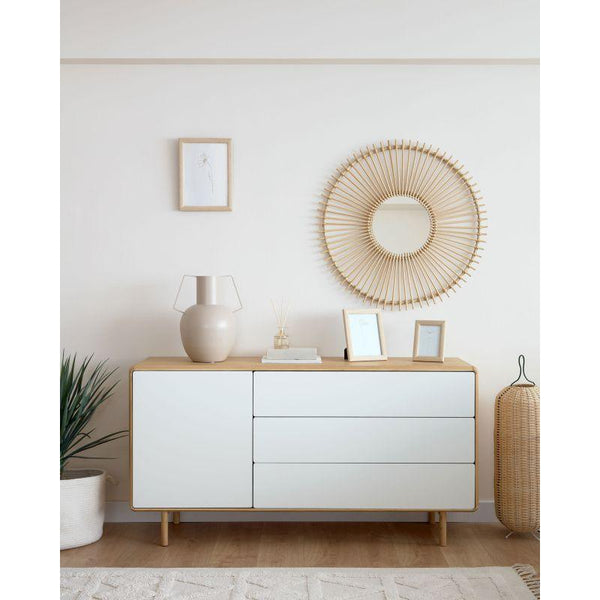 White Engineered Wood Buffet - Size: 180x30x75 By Alhome - Zrafh.com - Your Destination for Baby & Mother Needs in Saudi Arabia