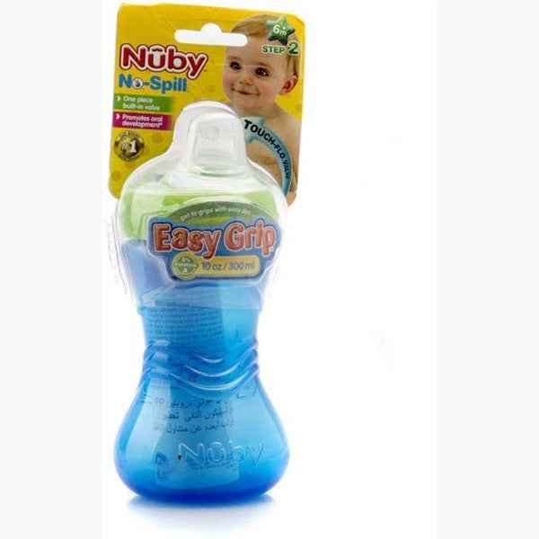 Nuby 1 Pk 10oz/300ml Gen05 "Waves" PP Gripper Cup with Soft Spout and PP Cover - ZRAFH