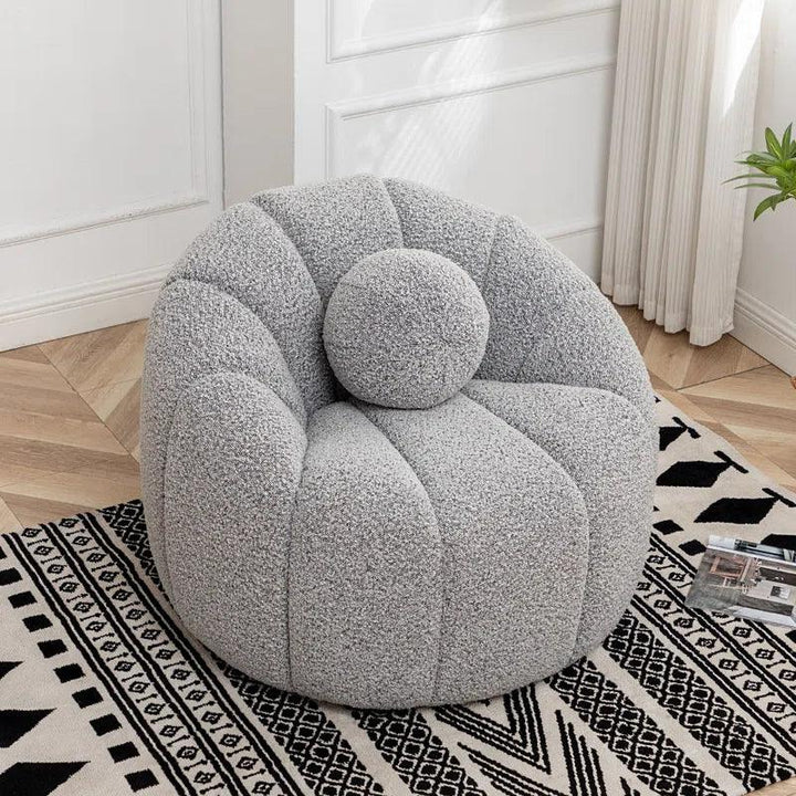 Modern Comfort: Gray Bouclé Chair for Contemporary Elegance By Alhome - Zrafh.com - Your Destination for Baby & Mother Needs in Saudi Arabia