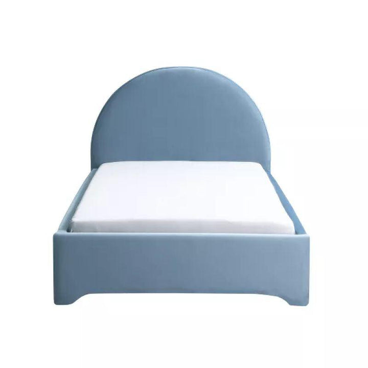 Kids' Sky Blue Fabric Upholstered MDF Bed: Serene Comfort, 120x200x140 cm by Alhome - 110112750 - Zrafh.com - Your Destination for Baby & Mother Needs in Saudi Arabia
